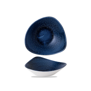 Piatto fondo triangolare 23 cm, Stonecast Plume Blu - Churchill