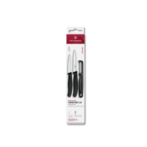 Set 2 spelucchini e pelapatate Nero Swiss Classic Victorinox
