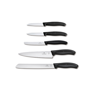 Set 5 coltelli nero Swiss Classic Victorinox