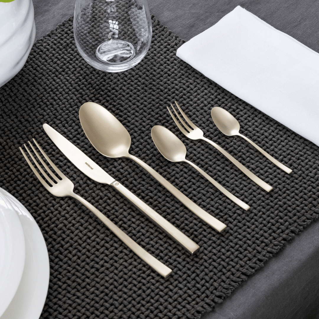 Set 24 pz, Rock PVD Champagne | SAMBONET - immagine 3
