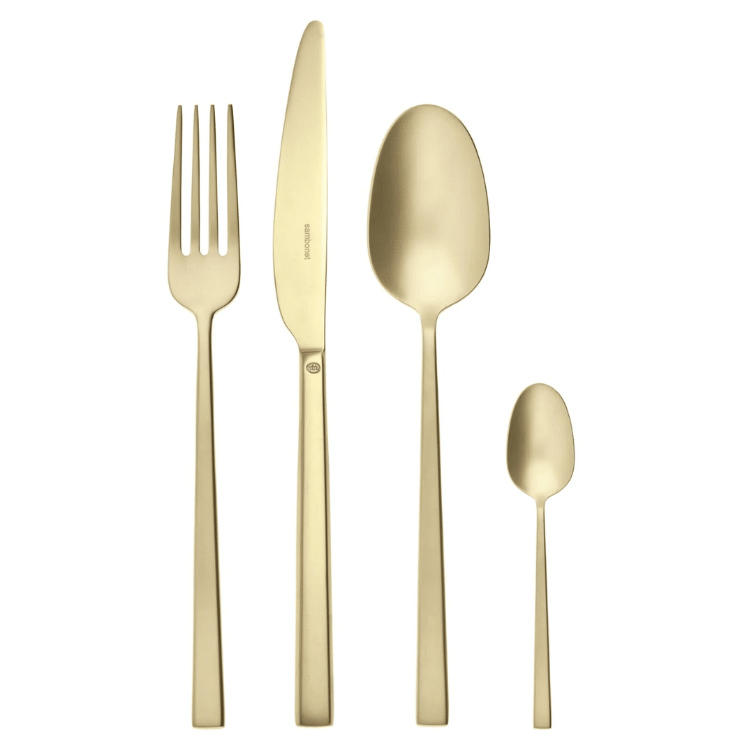 Set 24 pz, Rock PVD Champagne | SAMBONET