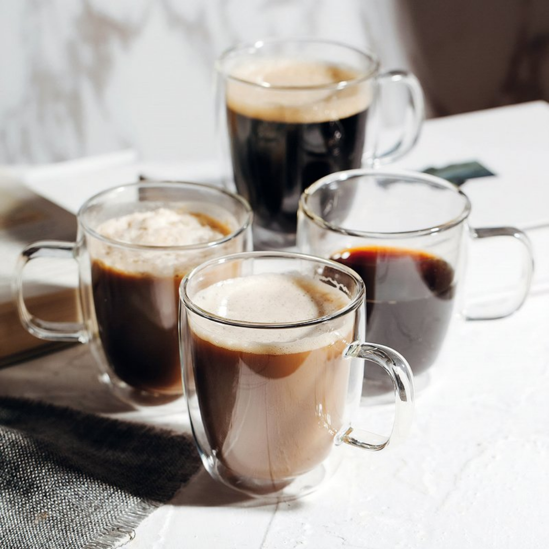 Tazza caffè doppia parete in vetro borosilicato - Paderno - immagine 2