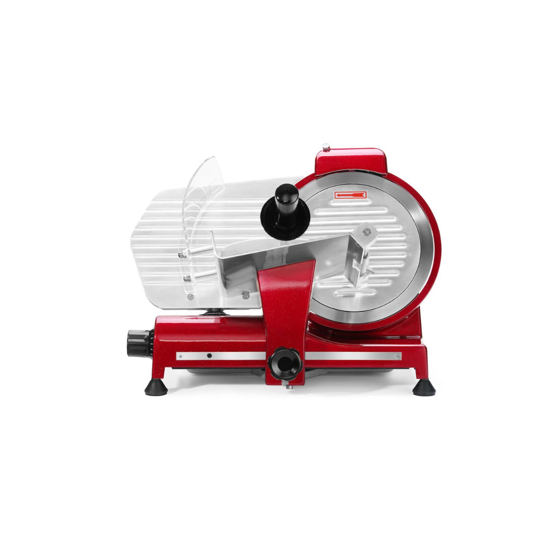 Affettatrice professionale rossa lama 250 mm in alluminio - Hendi