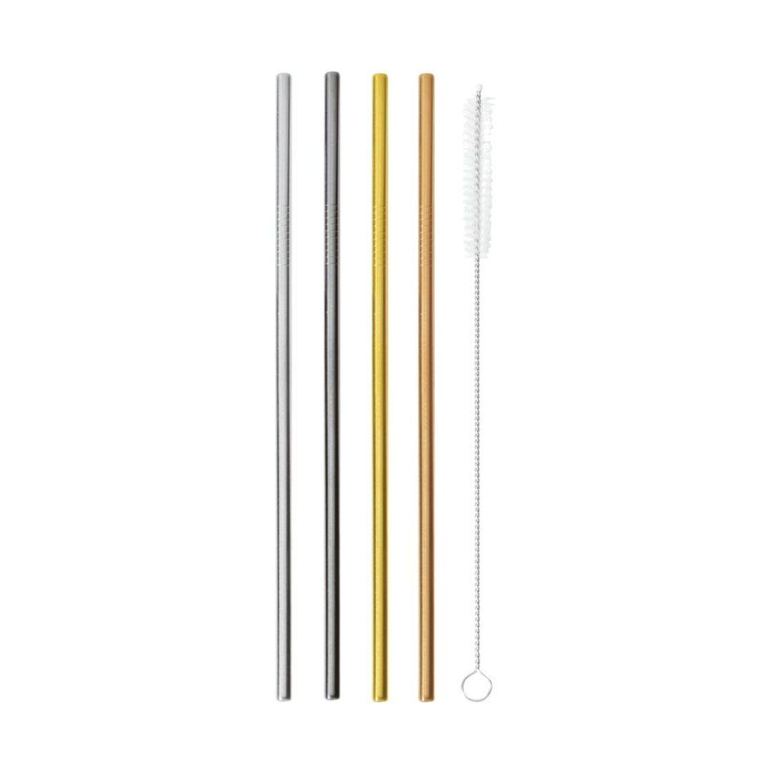 Set 12 cannucce dritte in acciaio inox con scovolino - Paderno