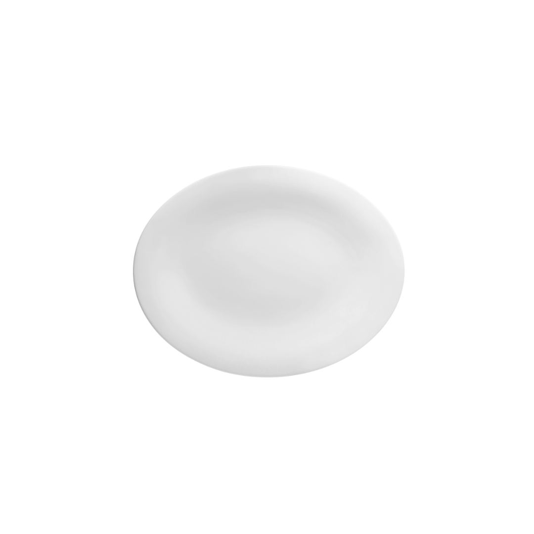Vassoio ovale bianco bone china, Neve - Arthur Krupp