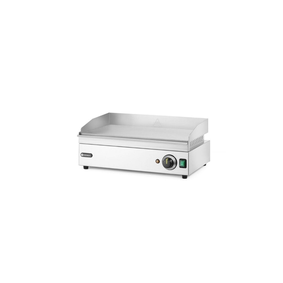 Fry top da banco a singola zona di cottura con piastra liscia - monofase potenza 2400 W - immagine 2