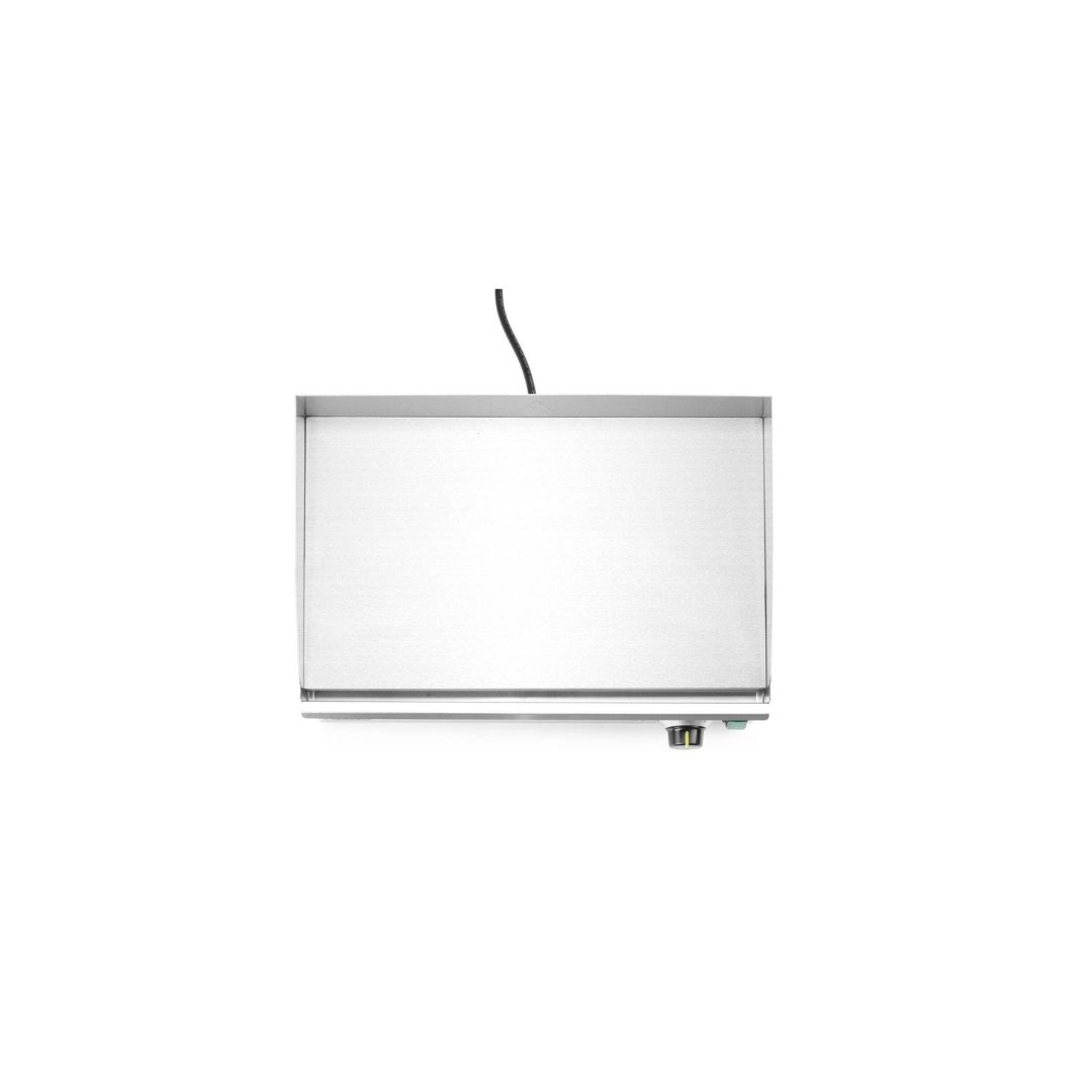 Fry top da banco a singola zona di cottura con piastra liscia - monofase potenza 2400 W - immagine 3