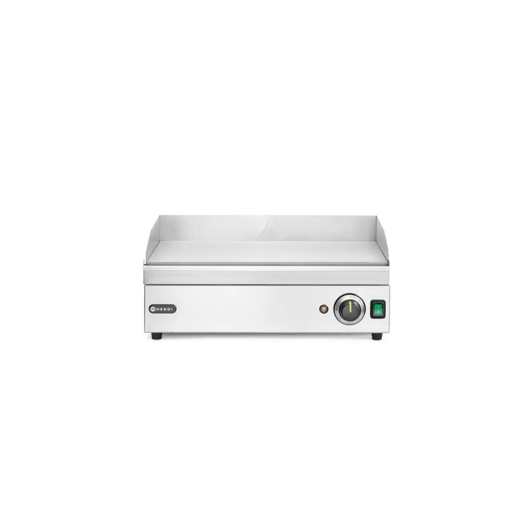 Fry top da banco a singola zona di cottura con piastra liscia - monofase potenza 2400 W