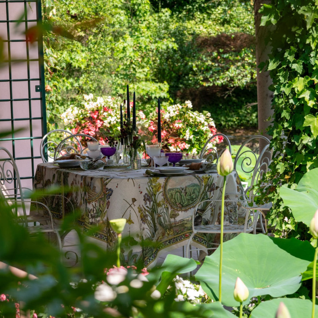 Tovaglia in lino Bunny Garden - Tessitura Toscana Telerie - immagine 3