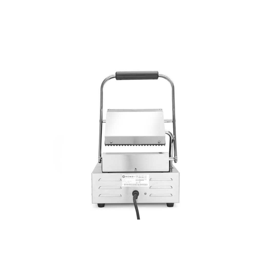 Piastra panini singola con piano cottura in ghisa rigata - potenza 1800 W - immagine 4