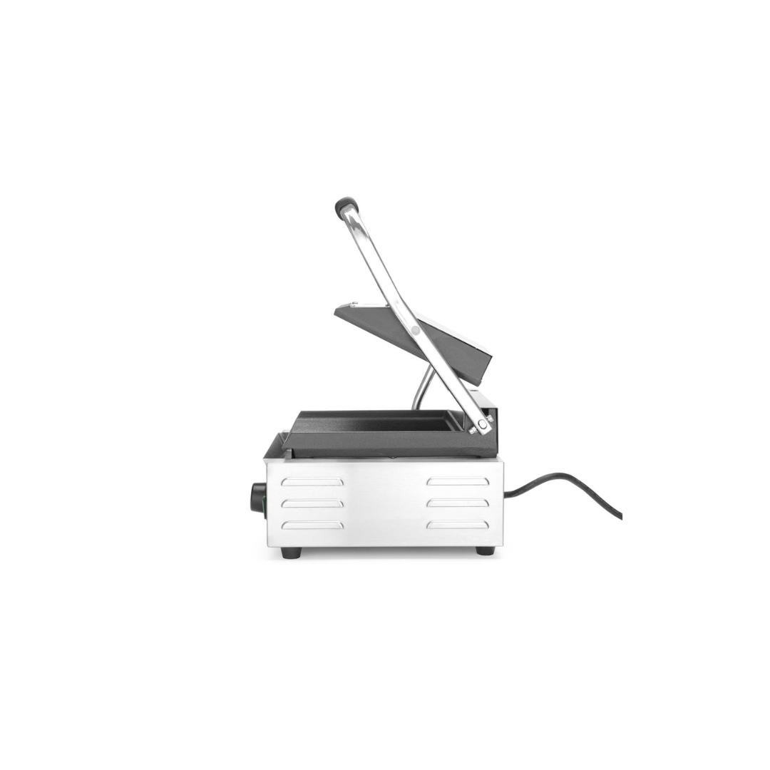 Piastra panini singola con piano cottura in ghisa rigata - potenza 1800 W - immagine 6