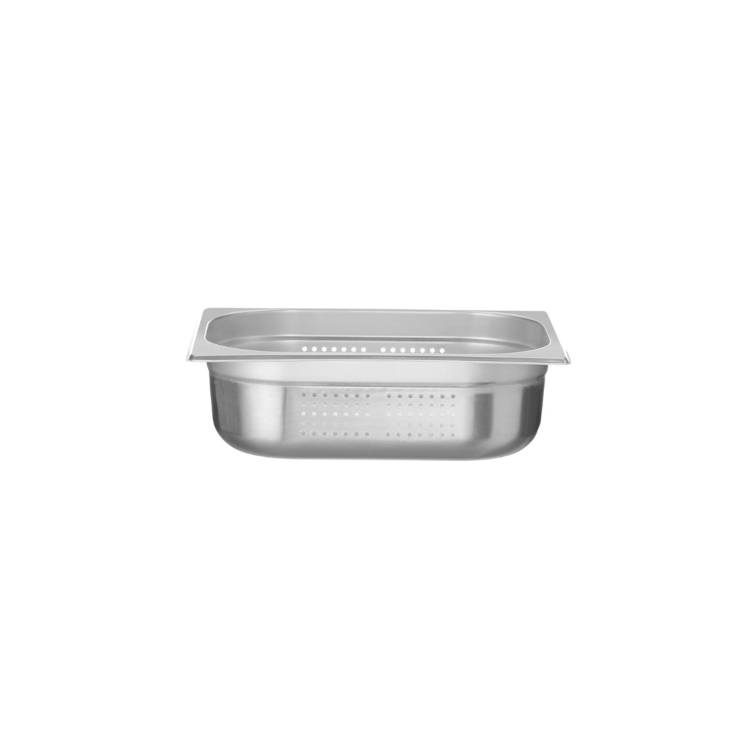 Contenitore bacinella acciaio inox forata gastronorm GN 1/2, Kitchen Line - Hendi