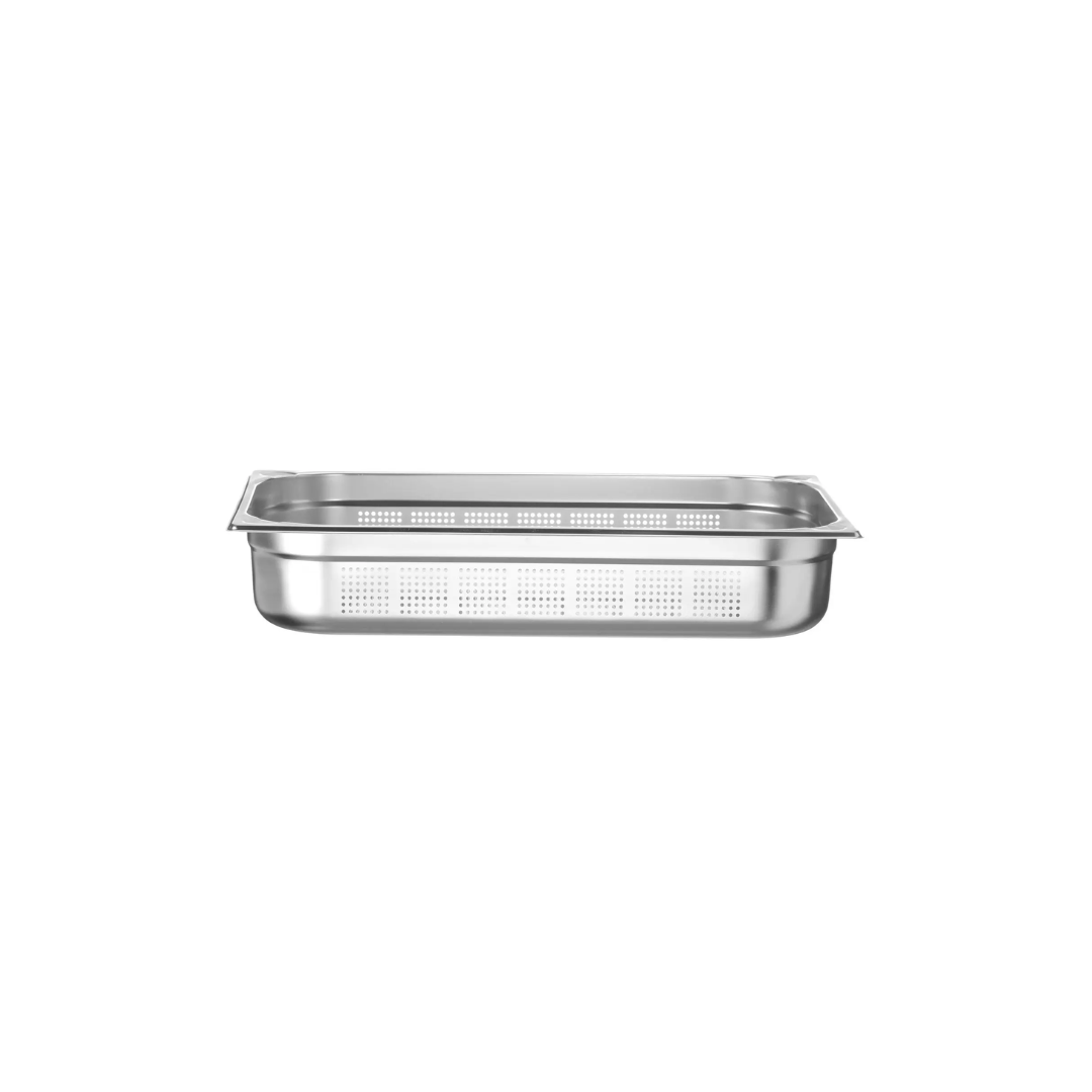 Contenitore bacinella acciaio inox forata gastronorm 1/1, Kitchen Line - Hendi