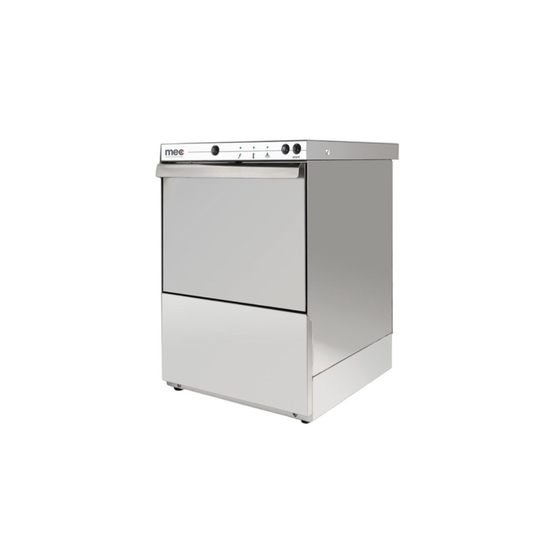 Lavastoviglie professionale, cesto 50x50 cm con dosatori detersivo e brillantante e pompa di scarico