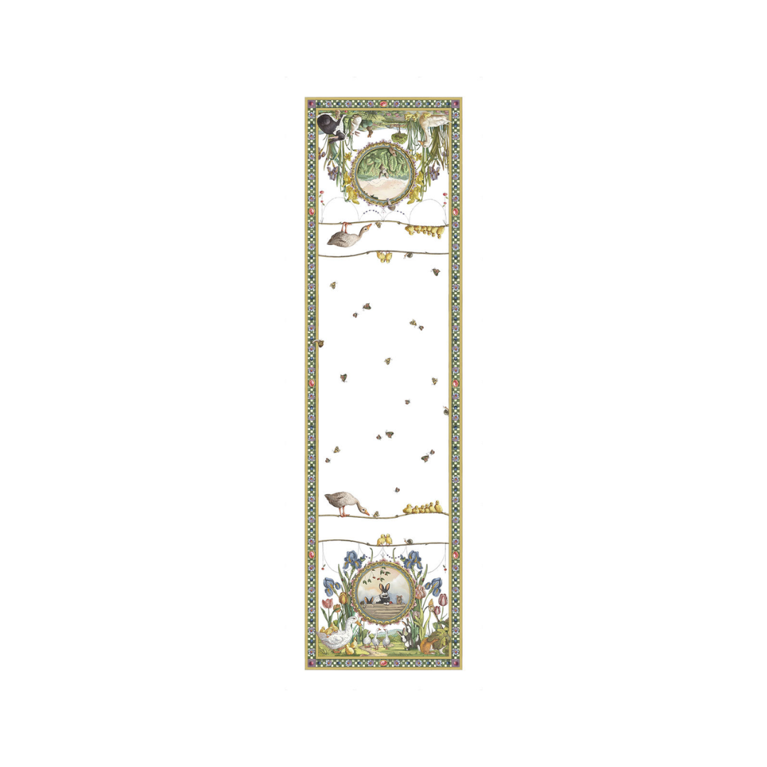 Runner in lino 50x170 cm Bunny Garden - Tessitura Toscana Telerie - immagine 3