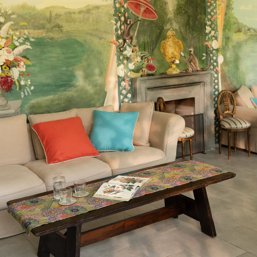 Runner in cotone 45x170 cm Dalia - Tessitura Toscana Telerie - immagine 2