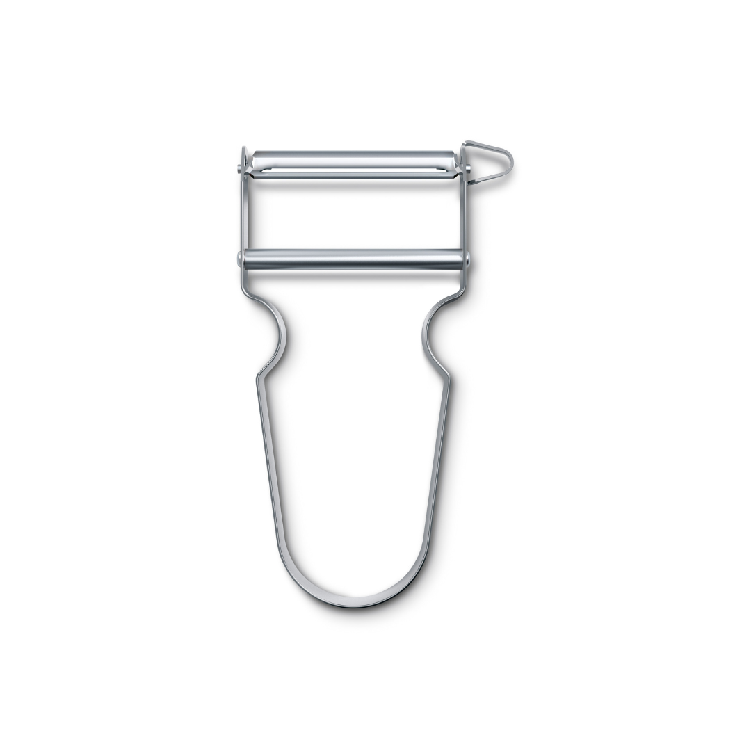 Pelaverdure Star in acciaio inox lama doppia liscia Victorinox